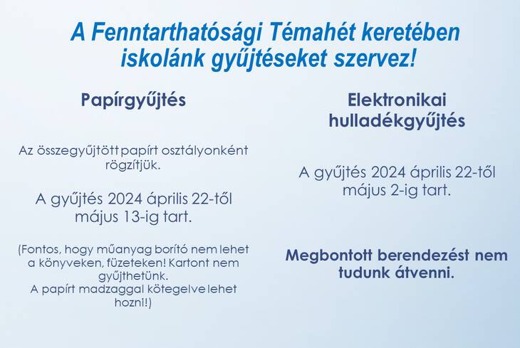 Papr- s elektronikai hulladkgyjts 2024